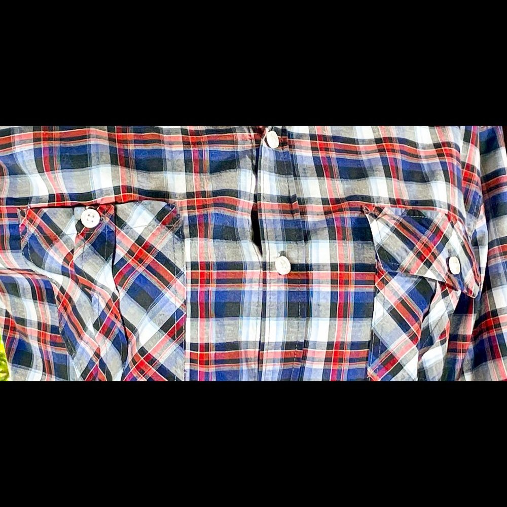 ▪️NO RETREAT▪️'BEN' White Plaid Button Down Shirt - Picture 4 of 7